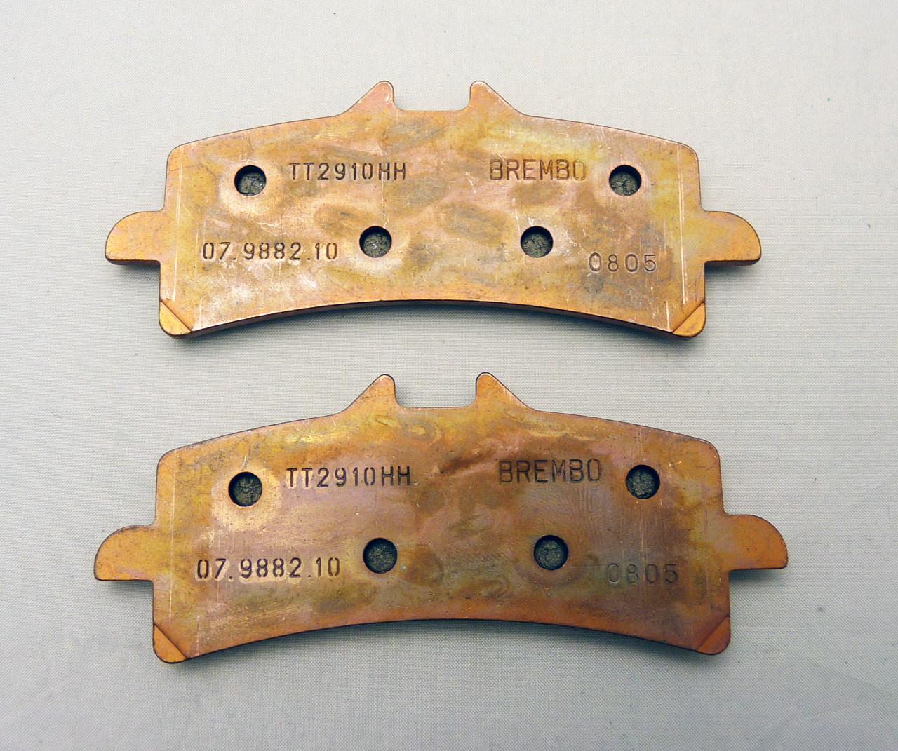 Brembo OE Brake Pad Set, TT 2910 HH Sintered, 7.4mm Thick, 3.5mm