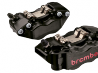 Brembo High Performance Caliper Set, GP4-RB, P4 30/34mm, HPK 2-Pin, Billet 2-Piece, 100mm Radial Mount, Black Hard-Anodized - 220B47330
