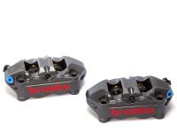 Brembo Racing Caliper Set, P4 32/36, GP4-RR, without Pads, Billet Monobloc, 100mm Radial Mount, for use w/ Narrow Band Disc, Front, Hard Anodized - XB9L2A0